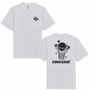 Converse PLANET HOOP TEE bílá L - Pánské tričko