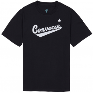 Converse CENTER FRONT LOGO TEE Pánské triko, černá, velikost XL
