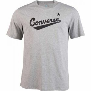 Converse CENTER FRONT LOGO TEE Pánské triko, šedá, velikost XXL
