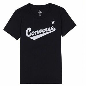 Converse WOMENS NOVA CENTER FRONT LOGO TEE černá M - Dámské tričko