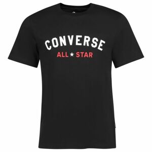 Converse ALL VARSITY GRAPHIC TEE Pánské tričko, černá, velikost XXL