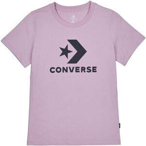 Converse STAR CHEVRON TEE Dámské tričko, Růžová,Černá, velikost L