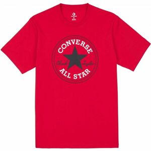 Converse CHUCK PATCH TEE červená S - Pánské triko