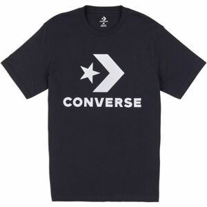 Converse STAR CHEVRON TEE Pánské triko, Černá,Bílá, velikost