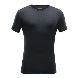 Devold BREEZE MAN T-SHIRT Pánské vlněné triko, černá, veľkosť XL