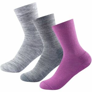 Devold DAILY MERINO MEDIUM SOCK 3PK Dámské ponožky, šedá, velikost