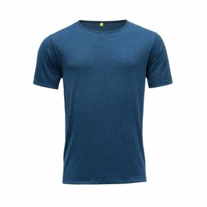 Devold SULA MAN TEE Pánské triko, modrá, veľkosť XL