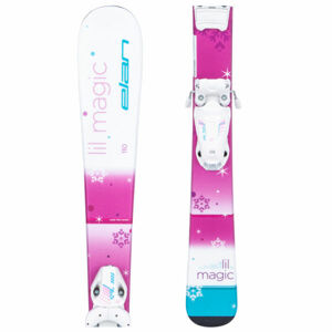 Elan LIL MAGIC + EL 4.5 GW AC Dívčí sjezdové lyže, růžová, velikost 90