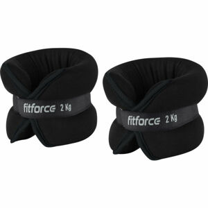 Fitforce ANKLE 2 x 2,0 KG Závaží na kotníky, černá, velikost