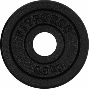 Fitforce PLB 0,5 KG x 25 MM Nakládací kotouč, černá, veľkosť 0,5 KG