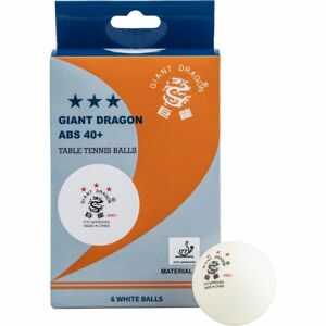 Giant Dragon WHT PI PO Míče na stolní tenis, bílá, velikost UNI