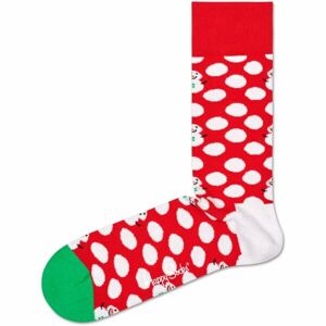 HAPPY SOCKS BIG DOT SNOWMAN Klasické ponožky, červená, velikost 36-40