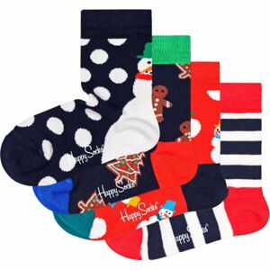 HAPPY SOCKS HOLIDAY GIFT SET 4P Dětské ponožky, mix, velikost 33-35