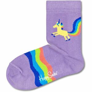 HAPPY SOCKS RAINBOW TAIL Dětské ponožky, fialová, veľkosť 28-31