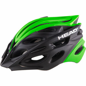 Head MTB W07 Cyklistická helma MTB, Černá,Zelená,Bílá, velikost (59 - 63)