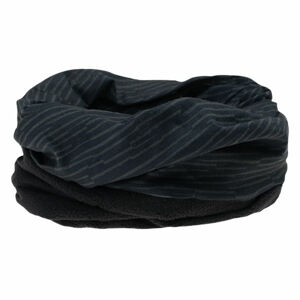 Hi-Tec RITTEM Multifunkční šátek s fleecem, Černá,Tmavě šedá, velikost