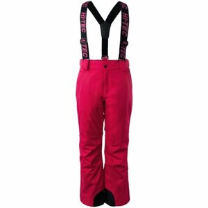 Hi-Tec DRAVEN JR Juniorské lyžařské kalhoty, růžová, veľkosť 140