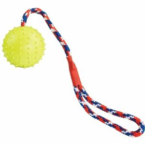 HIPHOP BALL ON ROPE 7 CM Míček na laně, žlutá, velikost