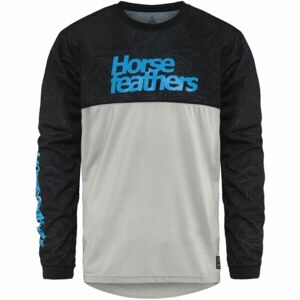 Horsefeathers FURY Pánské cyklistické tričko, šedá, velikost