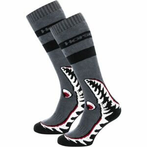 Horsefeathers SHARK Pánské snowboardové ponožky, zelená, veľkosť 5-7