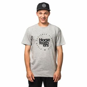 Horsefeathers DENK T-SHIRT Pánské tričko, Šedá,Černá, velikost M