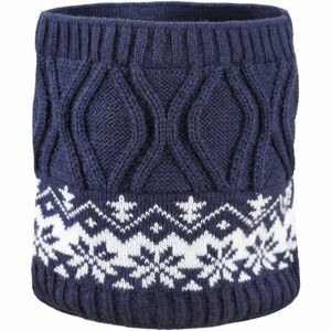 Kama NÁKRČNÍK SB15 Dětský pletený nákrčník, tmavě modrá, veľkosť UNI