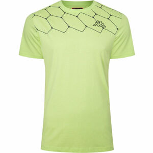 Kappa LOGO AREBO Pánské tričko, Světle zelená,Černá, velikost