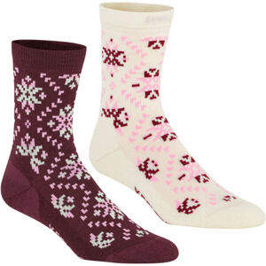 KARI TRAA TIRIL WOOL 2PK Dámské vlněné ponožky, bílá, veľkosť 39-41