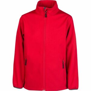 Kensis RORI JR Chlapecká softshellová bunda, červená, velikost 164-170