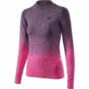 Klimatex ADELIN růžová XL - Dámské bezešvé termo triko s dlouhým rukávem