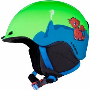 Laceto DRAGON Dětská lyžařská helma, zelená, velikost (48 - 52)