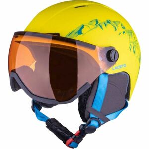 Laceto MOUNT Dětská lyžařská helma, žlutá, velikost S