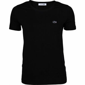 Lacoste ZERO NECK SS T-SHIRT černá XS - Dámské tričko