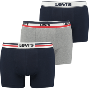 Levi's® GIFTBOX ICONIC COTTON WB BOXER BRIEF 3P Pánské boxerky, tmavě modrá, velikost