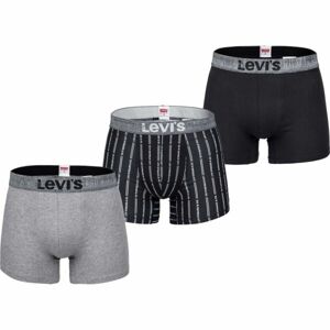 Levi's® MEN BACK IN SESSION TRUNK 3P Pánské boxerky, černá, velikost