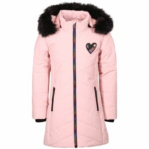 Lewro ALVINA Dívčí zimní kabát, růžová, velikost 128-134