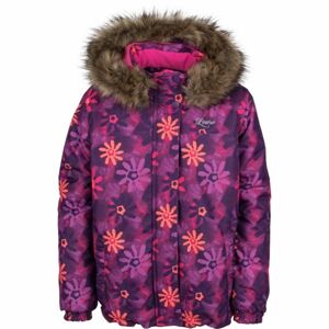 Lewro LETY fialová 116-122 - Dětská zimní bunda