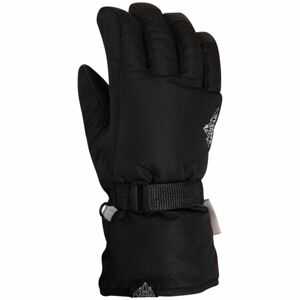 Lewro KAYA Dětské lyžařské rukavice, černá, velikost 4-7