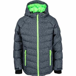 Lewro NIKA zelená 140-146 - Dětská zimní lyžařská bunda