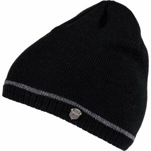 Lewro ROBY Chlapecká pletená čepice, černá, veľkosť 12-15