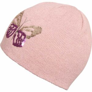 Lewro ROSIE Dívčí pletená čepice, růžová, velikost 8-11