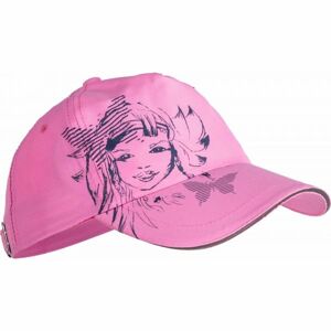 Lewro VILA Dívčí čepice s kšiltem, růžová, velikost 8-11