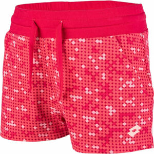 Lotto MULIAN SHORTS Dívčí šortky, červená, veľkosť 140-146