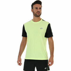 Lotto SPEEDRUN IV TEE PL Pánské běžecké tričko, Žlutá,Černá,Stříbrná, velikost XL