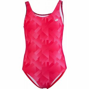 Lotto AZURA Dívčí jednodílné plavky, Růžová,Stříbrná, velikost