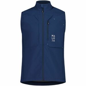 Maloja DOMPFAFFM Pánská softshellová vesta, modrá, veľkosť XL