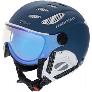 Mango CUSNA VIP Unisex lyžařská přilba s visorem, bílá, velikost (60 - 62)