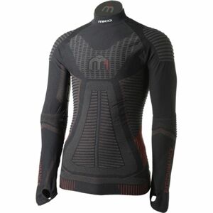 Mico LONG SLEEVES MOCK NECK SHIRT M1 černá L-XL - Pánské lyžařské spodní prádlo z řady M1 Performance