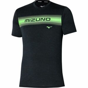 Mizuno CORE MIZUNO TEE Pánské běžecké tričko, černá, velikost XXL