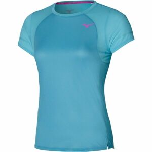 Mizuno DRYAEROFLOW TEE Pánské běžecké tričko, tmavě modrá, velikost M